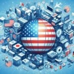 An artistic portrayal of the connection between tariffs, economic strain, and potential global conflicts