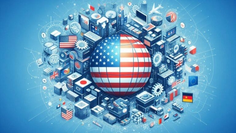 An artistic portrayal of the connection between tariffs, economic strain, and potential global conflicts