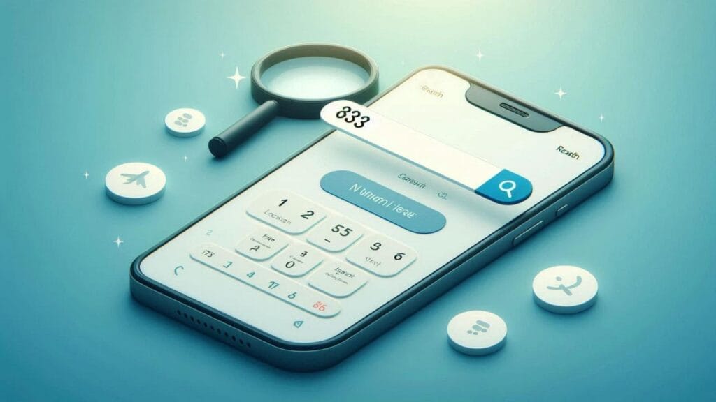 Step-by-step infographic showing how Spy Dialer phone number lookup works